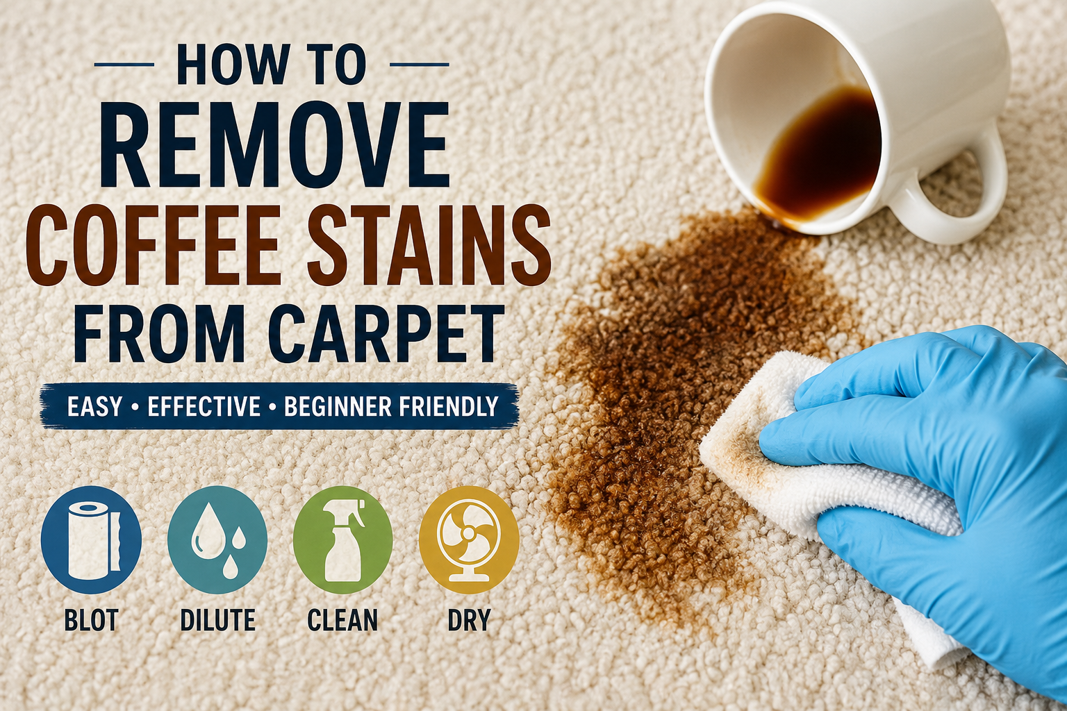 How to Remove Coffee Stains from Carpet