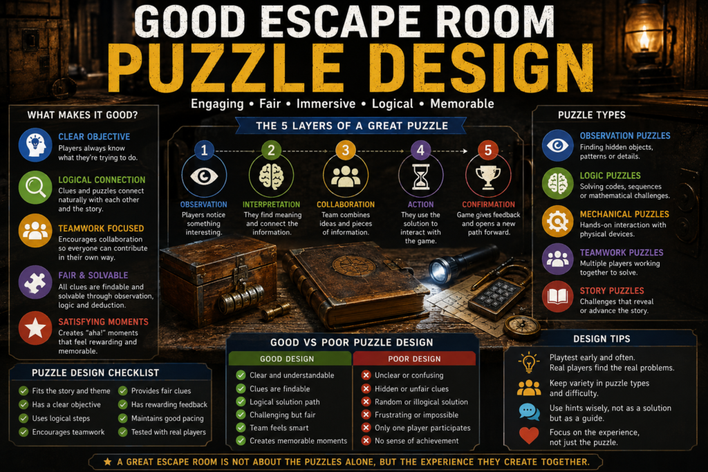 Good Escape Room Puzzle Design