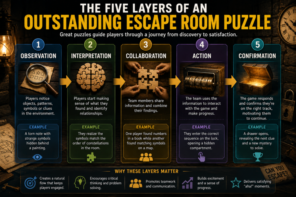 The Five Layers of an Outstanding Escape Room Puzzle