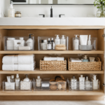 how to organize bathroom cabinet